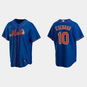 Men's New York Mets #10 Eduardo Escobar Royal Jersey