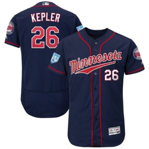 Men's Minnesota Twins #26 Max Kepler Majestic Navy 2019 Spring Training Flex Base Player Jersey