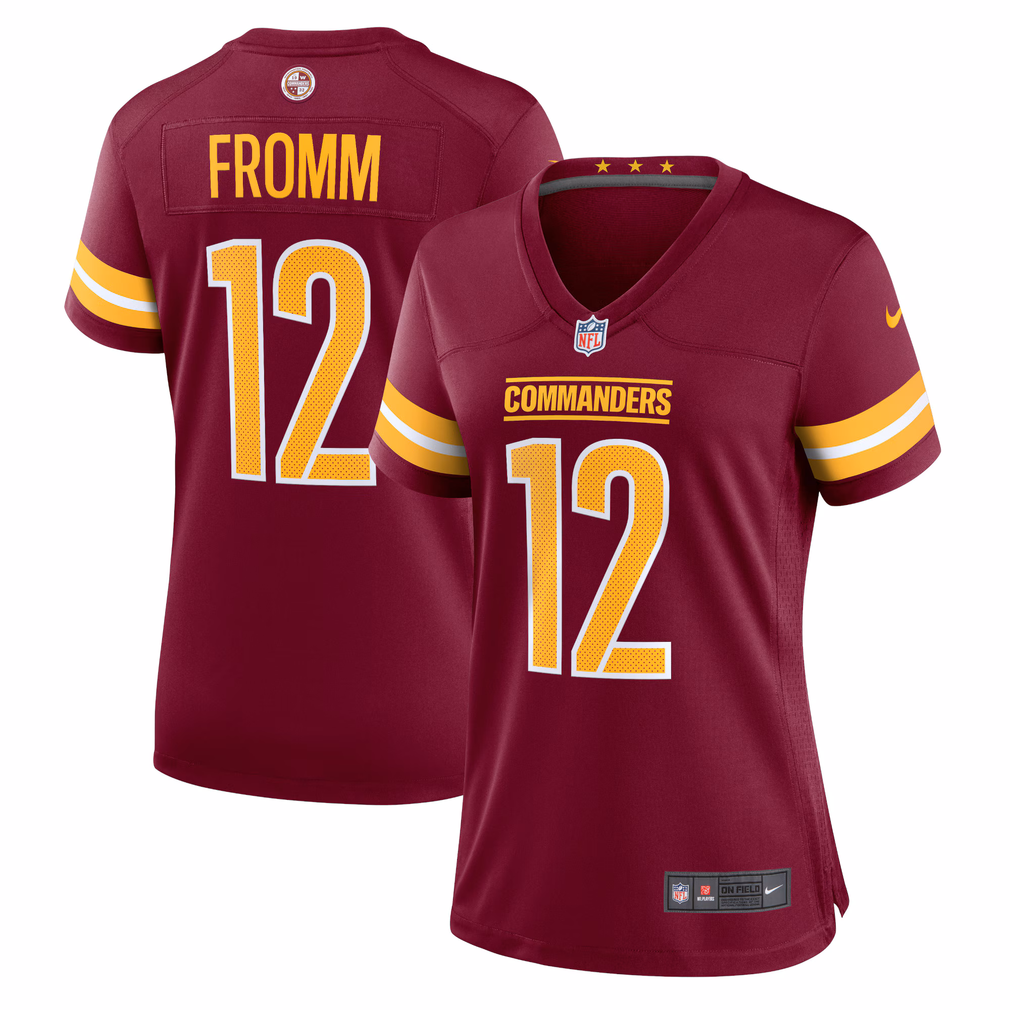 Jake Fromm Washington Commanders Women's Home Game Player Jersey - Burgundy