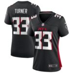 Women's Atlanta Falcons Michael Turner #33 Black Game Retired Player Jersey