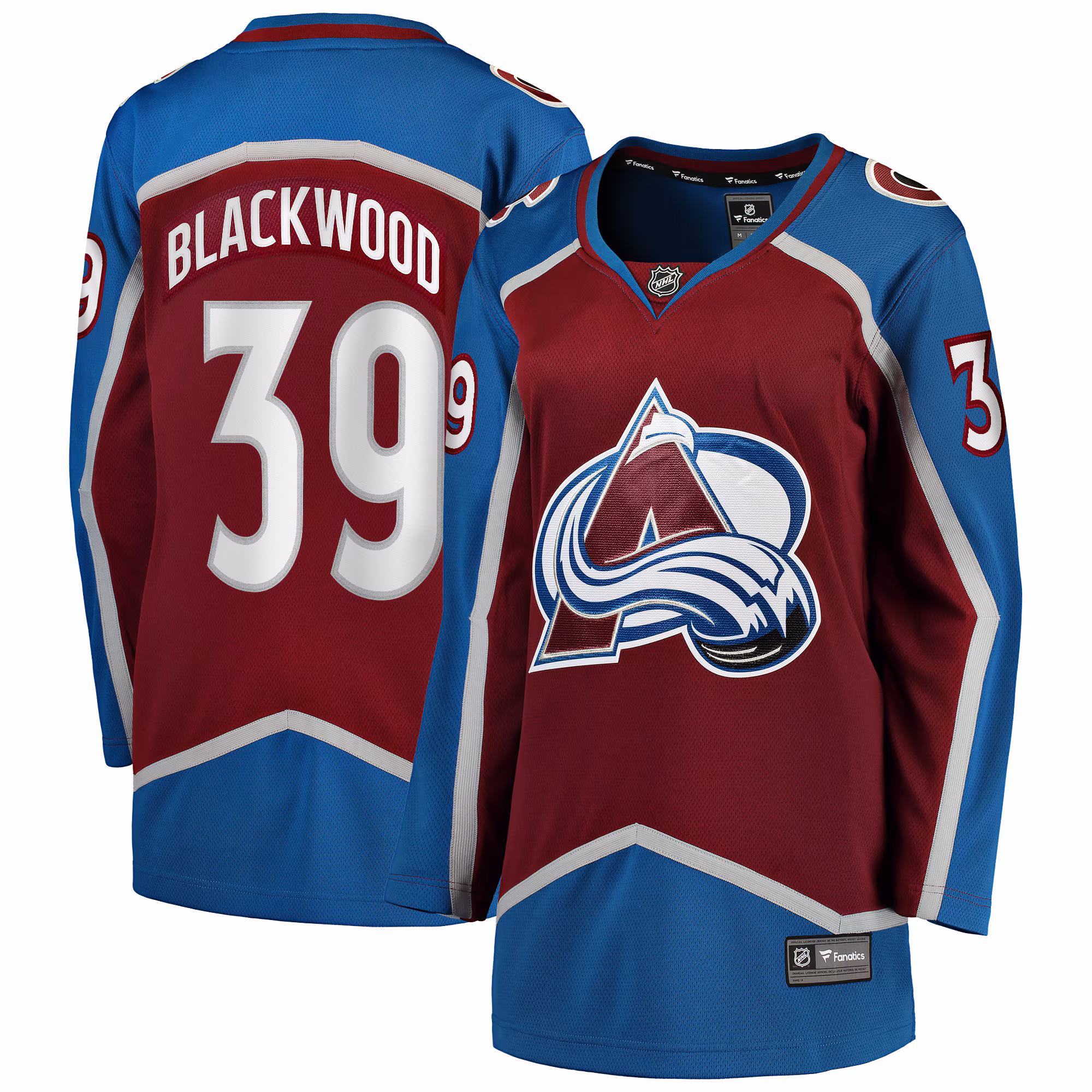 Women's Colorado Avalanche Mackenzie Blackwood #39 Fanatics Burgundy Home Breakaway Jersey
