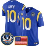 Cooper Kupp #10 Los Angeles Rams 2025 United States 250th Anniversary Patch Vapor Limited Jersey - All Stitched