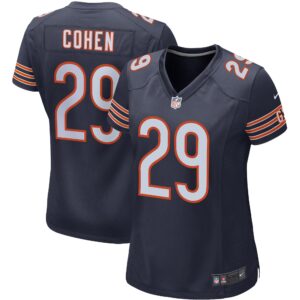 Tarik Cohen Chicago Bears  Women's Game Player Jersey - Navy