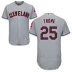 Cleveland Indians #25 Jim Thome Grey Flexbase Collection Stitched Jersey