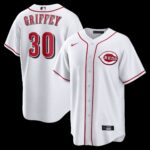 Cincinnati Reds Ken Griffey Jr. #30 White Home Retired Player Replica Jersey