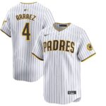 Men's San Diego Padres #4 Luis Arraez  White Home Limited Player Jersey