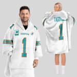 Adult 1 Miami Football Unisex Blanket Hoodie