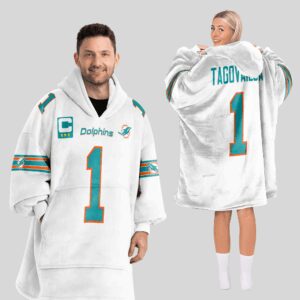 Adult 1 Miami Football Unisex Blanket Hoodie