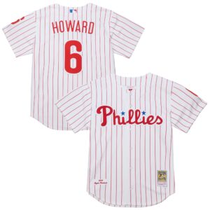 Philadelphia Phillies Ryan Howard #6 Mitchell & Ness White Cooperstown Collection Authentic Jersey