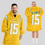 Adult 15 Los Angeles C Football Unisex Blanket Hoodie