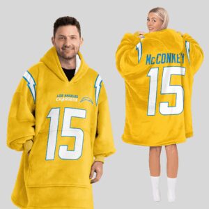 Adult 15 Los Angeles C Football Unisex Blanket Hoodie