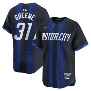 Men's Detroit Tigers #31 Riley Greene  Navy 2024 City Connect Limited Jersey