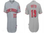Cincinnati Reds #19 Joey Votto Grey Cool Base Stitched Jersey