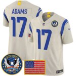 Davante Adams #17 Los Angeles Rams 2025 United States 250th Anniversary Patch Vapor Limited Jersey - All Stitched