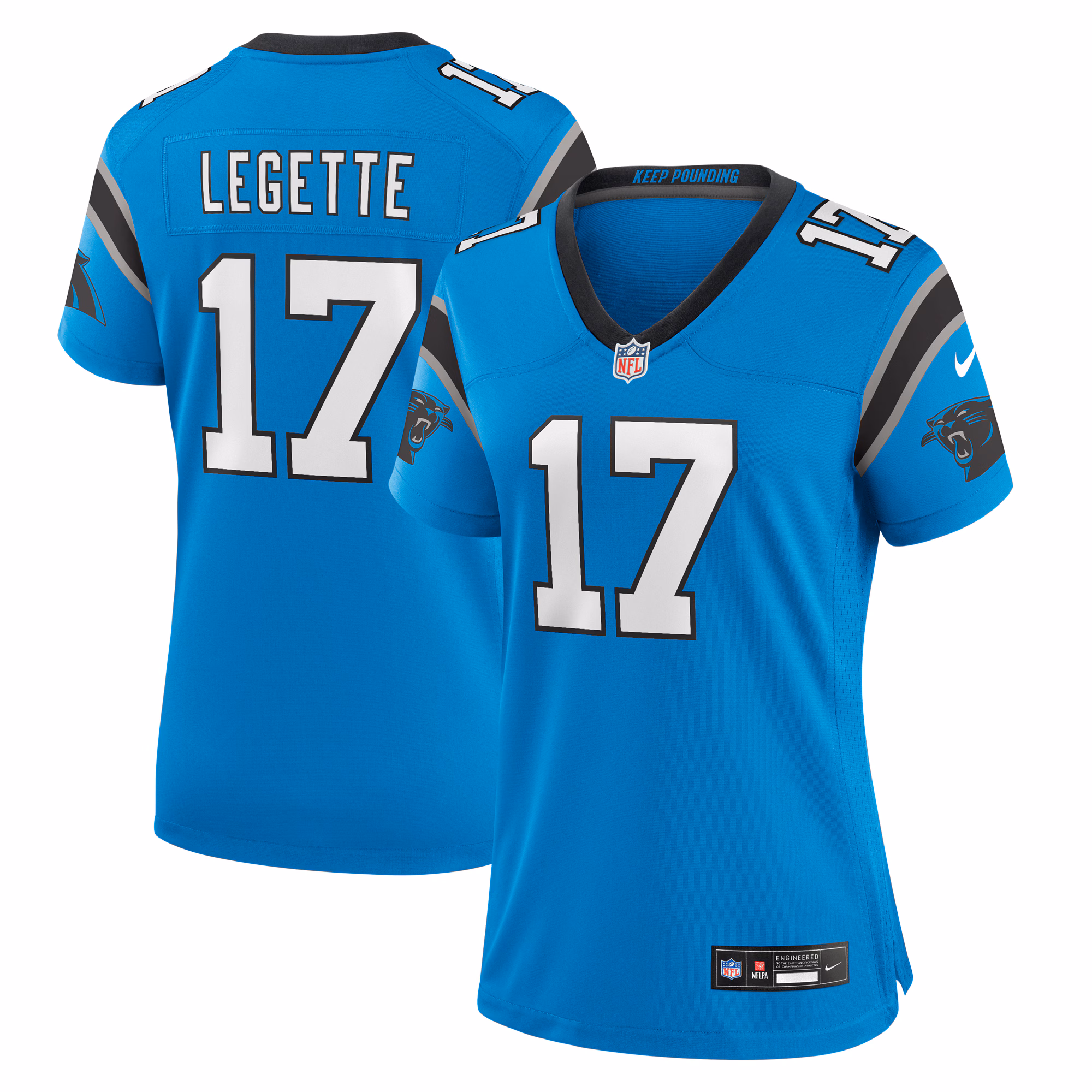 Xavier Legette Carolina Panthers Women's Alternate Game Jersey -  Blue