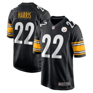 Najee Harris Pittsburgh Steelers  Youth 2021 Draft First Round Pick Game Jersey - Black