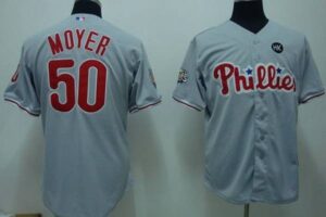 Philadelphia Phillies #50 Jamie Moyer Stitched Grey Jersey