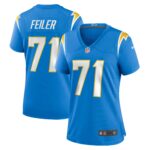 Matt Feiler Los Angeles Chargers  Women's Game Player Jersey - Powder Blue