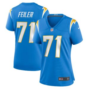 Matt Feiler Los Angeles Chargers  Women's Game Player Jersey - Powder Blue