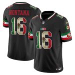 Joe Montana # 16 San Francisco 49ers Mexico Vapor Limited Jersey V4 - All Stitched