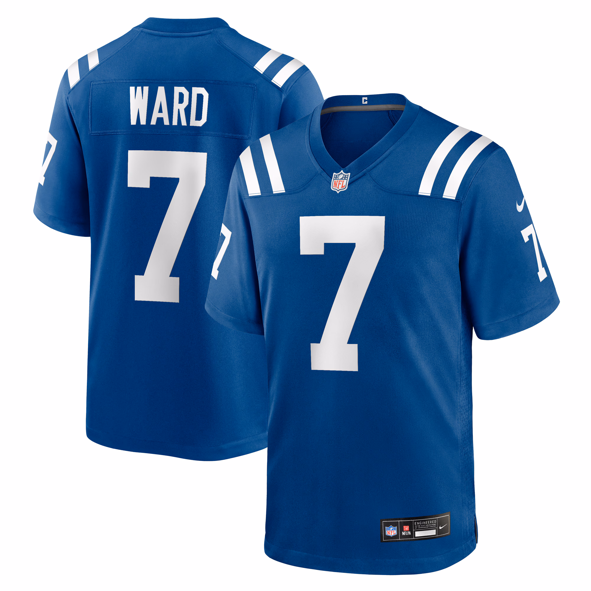 Charvarius Ward #7 Indianapolis Colts Team Game Jersey -  Royal