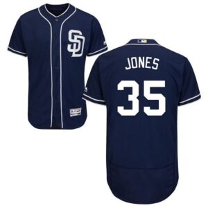 San Diego Padres #35 Randy Jones Navy Blue Flexbase Collection Stitched Jersey