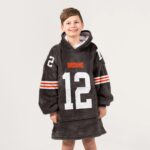 Kid S.S 12 Cleveland Football Unisex Blanket Hoodie