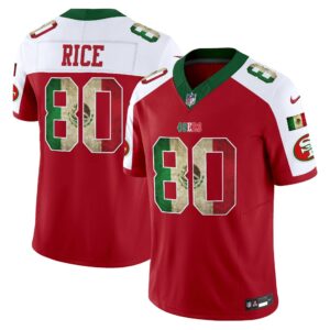 Jerry Rice # 80 San Francisco 49ers Mexico Vapor Limited Jersey V4 - All Stitched