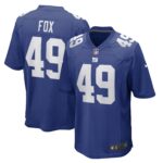 Tomon Fox New York Giants Game Player Jersey - Royal