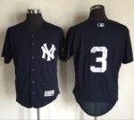 New York Yankees #3 Babe Ruth Navy Blue Flexbase Collection Stitched Jersey