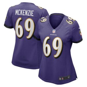 Kahlil McKenzie Baltimore Ravens  Women's Game Jersey - Purple