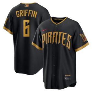 Pittsburgh Pirates Konnor Griffin #6 Black 2026 City Connect Stadium Jersey