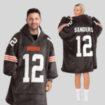 Adult S.S 12 Cleveland Football Unisex Blanket Hoodie