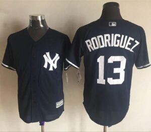 New York Yankees #13 Alex Rodriguez Navy Blue New Cool Base Stitched Jersey