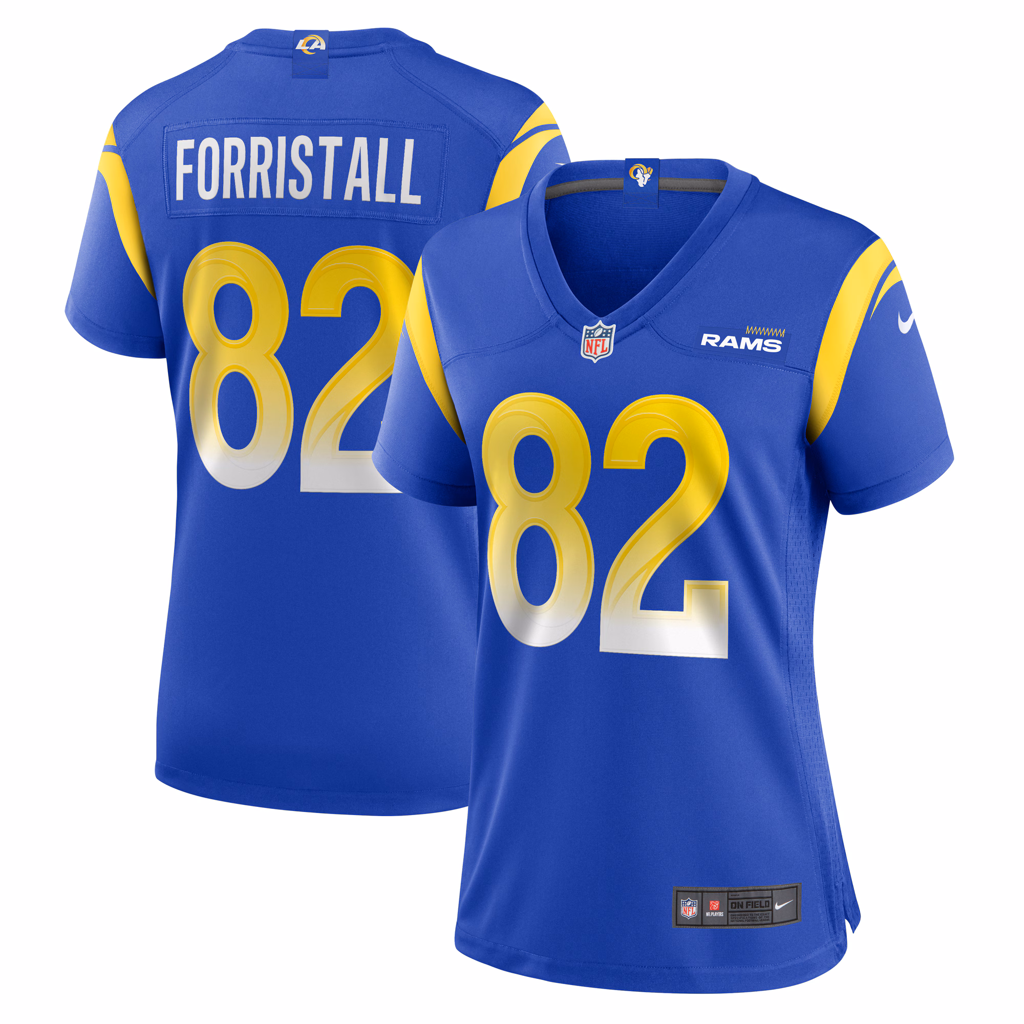Miller Forristall Los Angeles Rams Women's  Game Jersey -  Royal