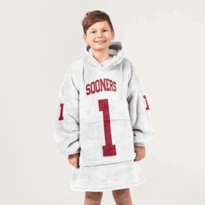 Kid #1 Oklahoma Football Unisex Blanket Hoodie