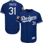 Los Angeles Dodgers #31 Mike Piazza Blue Flexbase Collection Stitched Jersey