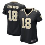 Keith Kirkwood New Orleans Saints Women's Team Game Jersey -  Black