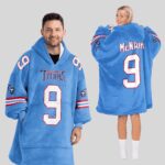 Adult S.M 9 Tennessee Football Unisex Blanket Hoodie