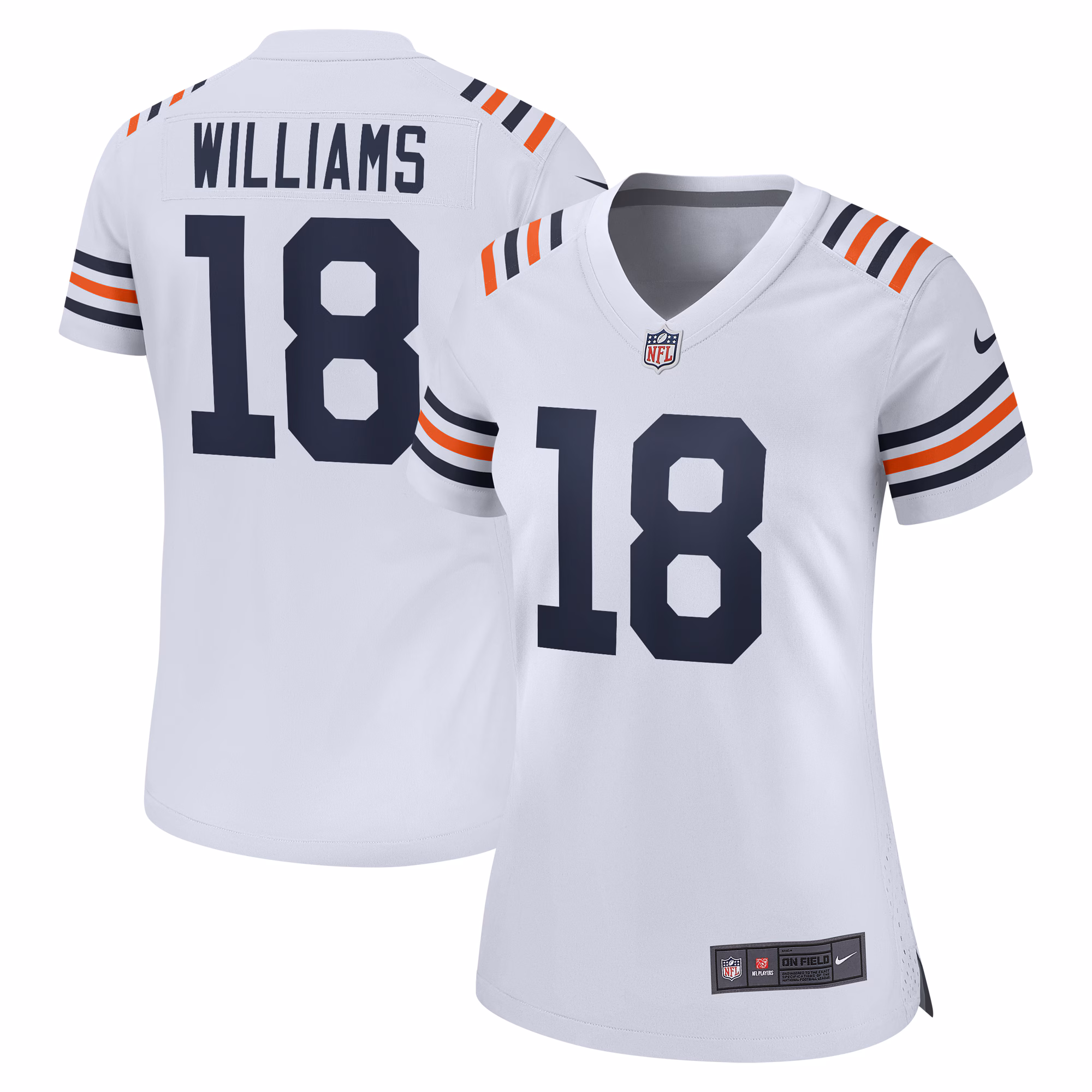 Caleb Williams Chicago Bears Women's 2024 Draft 2nd Alternate Game Player Jersey - White