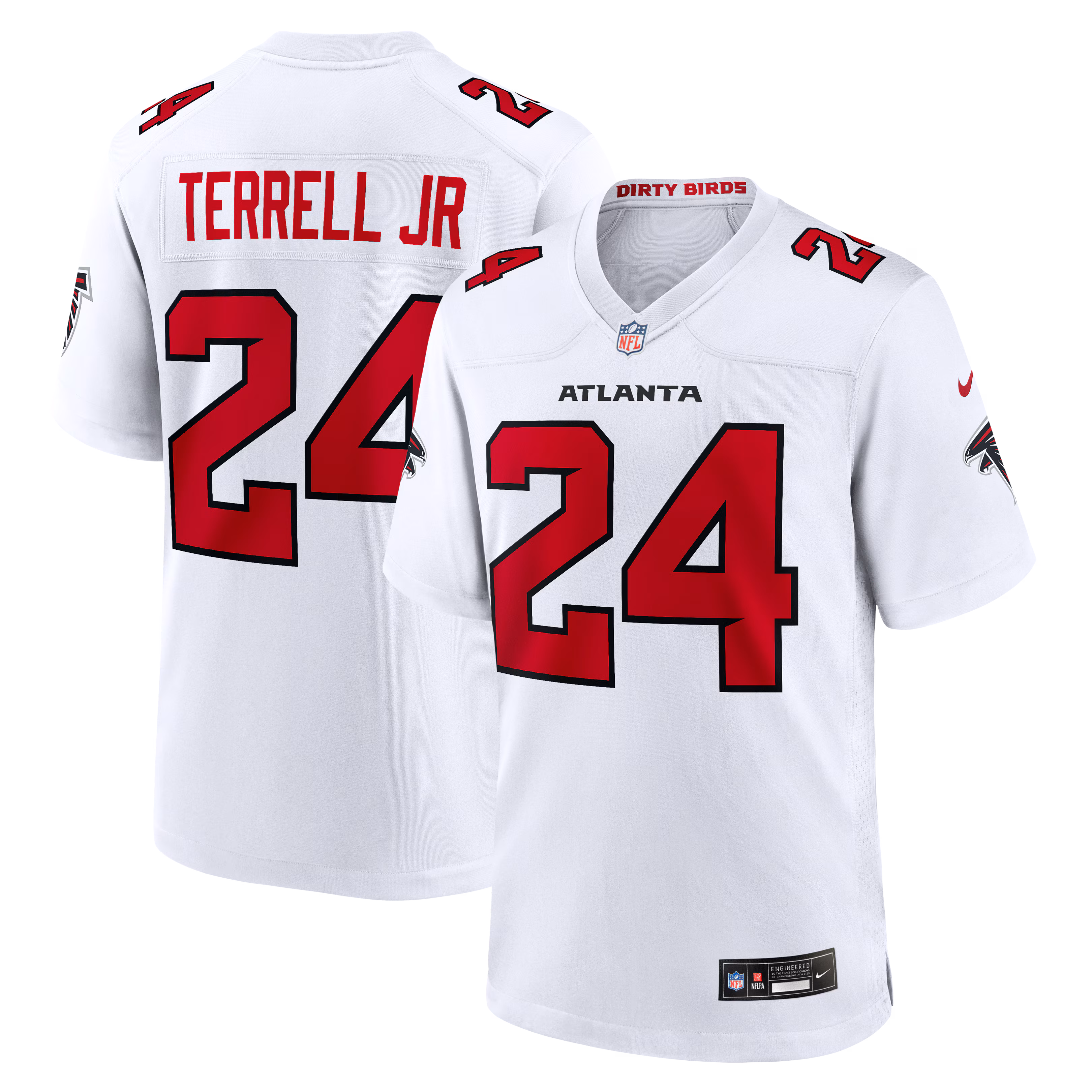 Atlanta Falcons A.J. Terrell #24 White Game Jersey