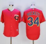 Minnesota Twins #34 Kirby Puckett Red New Cool Base Stitched Jersey