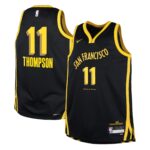 Youth Golden State Warriors Klay Thompson  Black 2023/24 Swingman Replica Jersey - City Edition