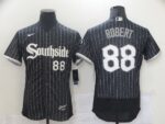 Men's  Chicago White Sox #88 Luis Robert Black 2021 City Connect Player Jersey