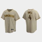 Men's San Diego Padres #4 Blake Snell Alternate Sand Brown Jersey