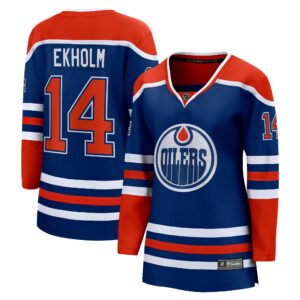 Mattias Ekholm Edmonton Oilers Women's Home Breakaway Jersey - Royal