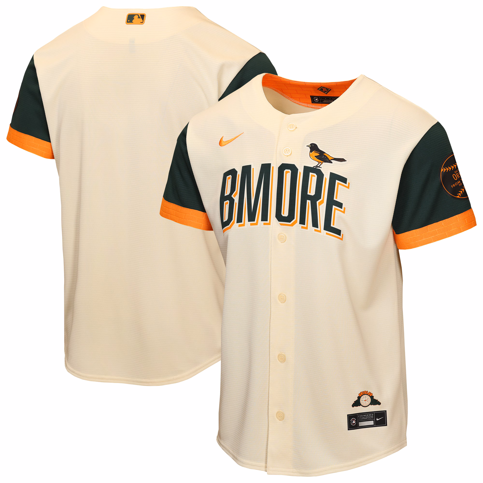 Youth Baltimore Orioles Cream 2026 City Connect Stadium Jersey