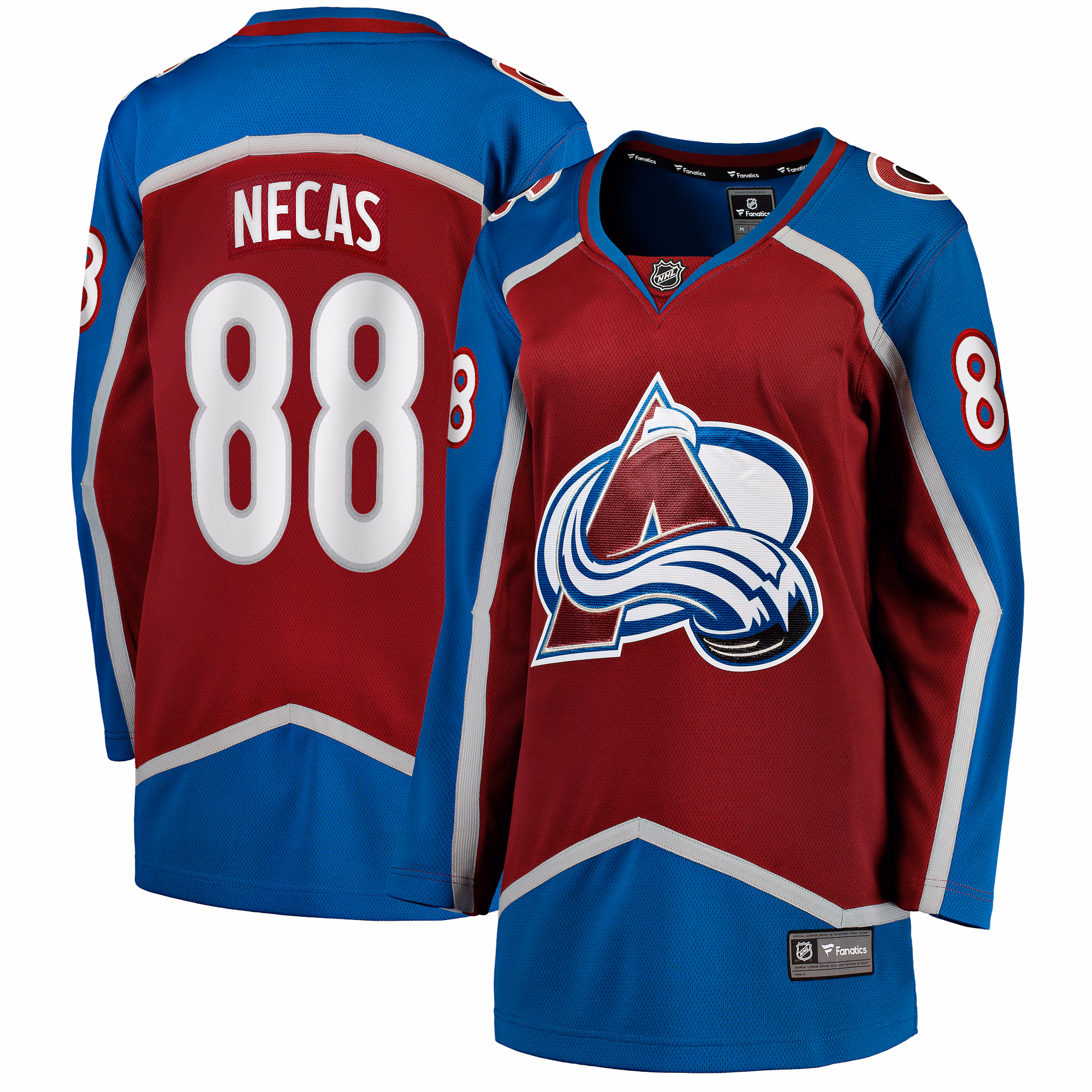 Women's Colorado Avalanche Martin Necas #88 Fanatics Burgundy  Breakaway Player Jersey
