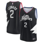 Kawhi Leonard LA Clippers  Fast Break Replica Player Jersey - Statement Edition - Black