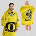 Adult Oregon Football Unisex Blanket Hoodie